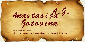 Anastasija Gotovina vizit kartica